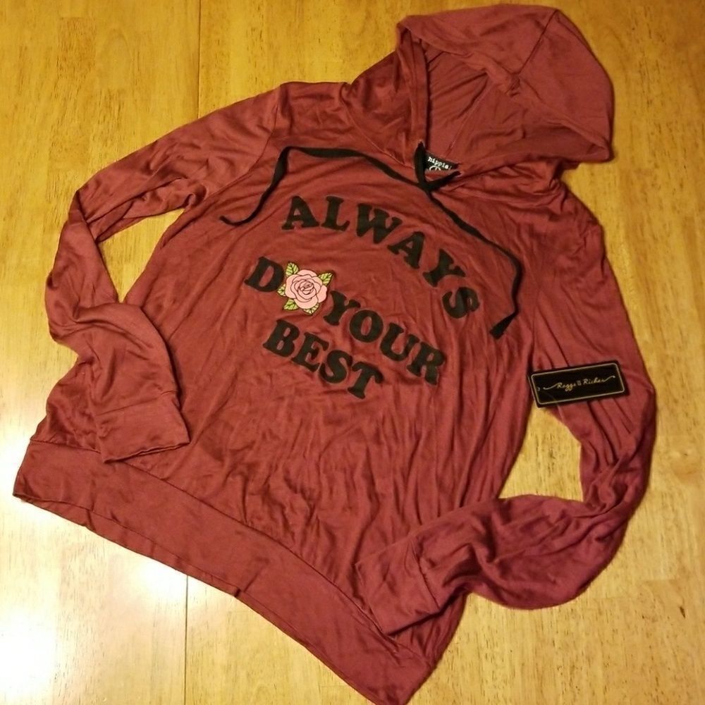 𝅺chic Hoodie Hippie Chic Rags II Riches